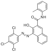 (4E)-N-(2-methylphenyl)-3-oxo-4-[(2,4,5-trichlorophenyl)hydrazinylidene]naphthalene-2-carboxamide